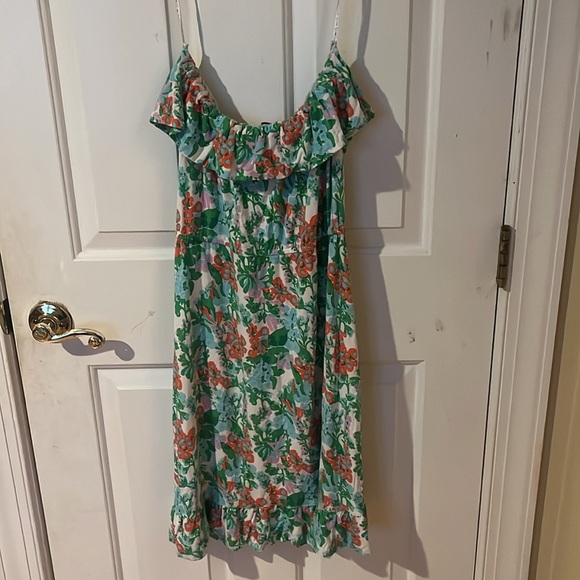 Lilly Pulitzer Strapless Multicolor Floral Dress women’s size Medium - Picture 6 of 7